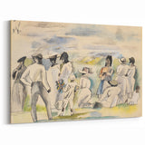 Modern Figurative Art - Abstract Group Scene Wall Decor