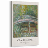 Claude Monet Bridge Landscape Wall Art - Impressionist Nature Decor