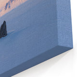 Desert Landscape Art - Snowy Peaks and Dunes in a Winter Wonderland