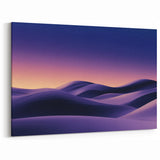 Sand Dune Prints - Purple Dunes Under a Starry Twilight Sky