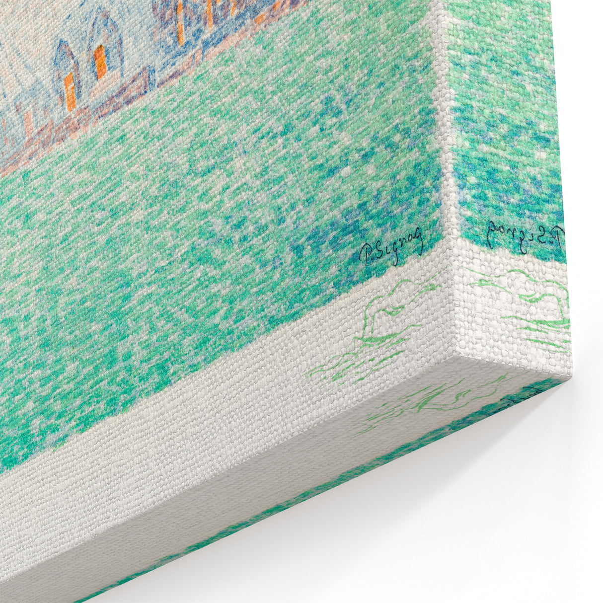 Modern Wall Art of a Tranquil Waterfront Scene - Abstract Modern Decor