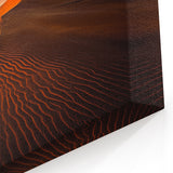 Coastal Dune Art - Dramatic Golden Sand Dunes at Sunset