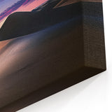 Scenic Dune Photography - Moonlit Desert with Twilight Sky