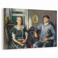 Modern Wall Art of Classic Portrait Couple - Abstract Contemporary Style