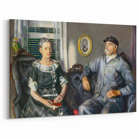 Modern Wall Art of Classic Portrait Couple - Abstract Contemporary Style
