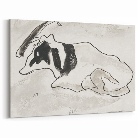 Modern Wall Art of Abstract Cow Illustration - Minimalist Modern Design