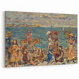Modern Wall Art of Vibrant Beach Scene - Contemporary Coastal Design