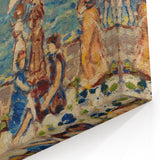 Modern Wall Art of Vibrant Beach Scene - Contemporary Coastal Design