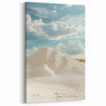 Dune Wall Art - Serene White Sand Dunes Under a Blue Sky