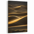 Sand Dune Prints - Golden Light Across Desert Waves at Night