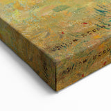 Modern Wall Art of a Tranquil Village Scene - Abstract Contemporary Style