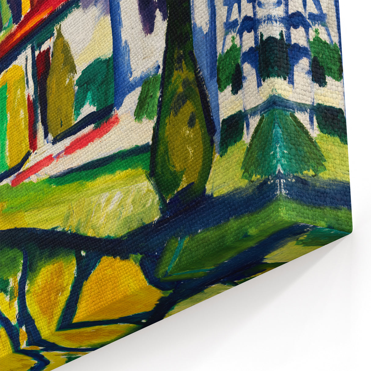 Modern Wall Art of Colorful Abstract Architecture - Bold Contemporary Style