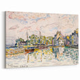 Modern Wall Art of Scenic Harbor - Abstract Coastal Contemporary Style