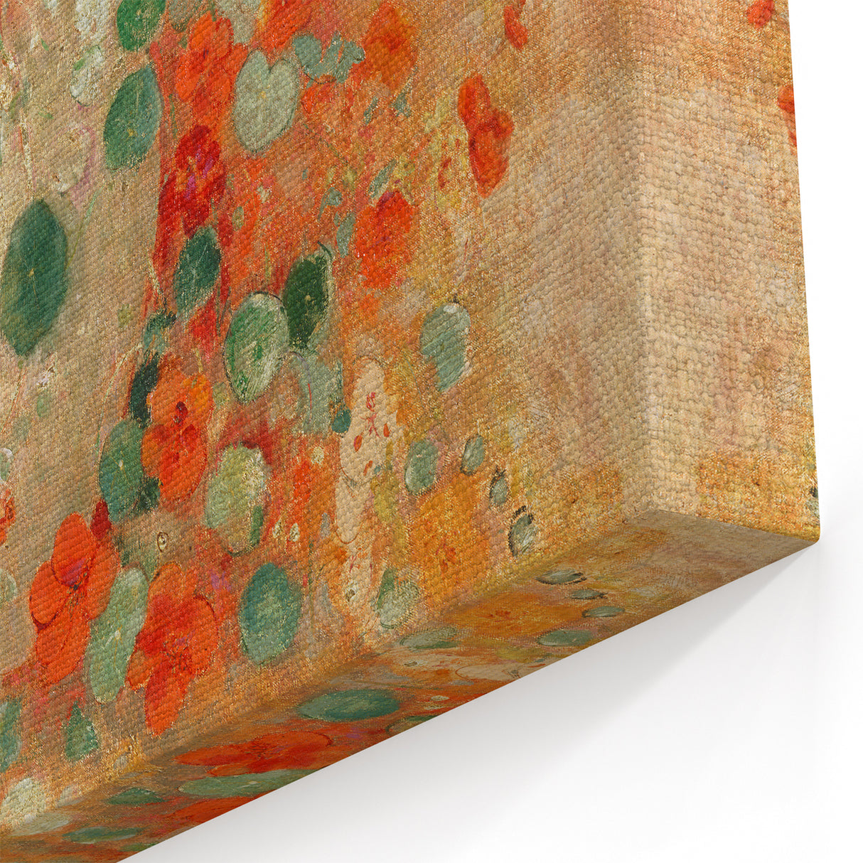 Vibrant Nasturtiums - Modern Floral Wall Art for Trendy Home Decor