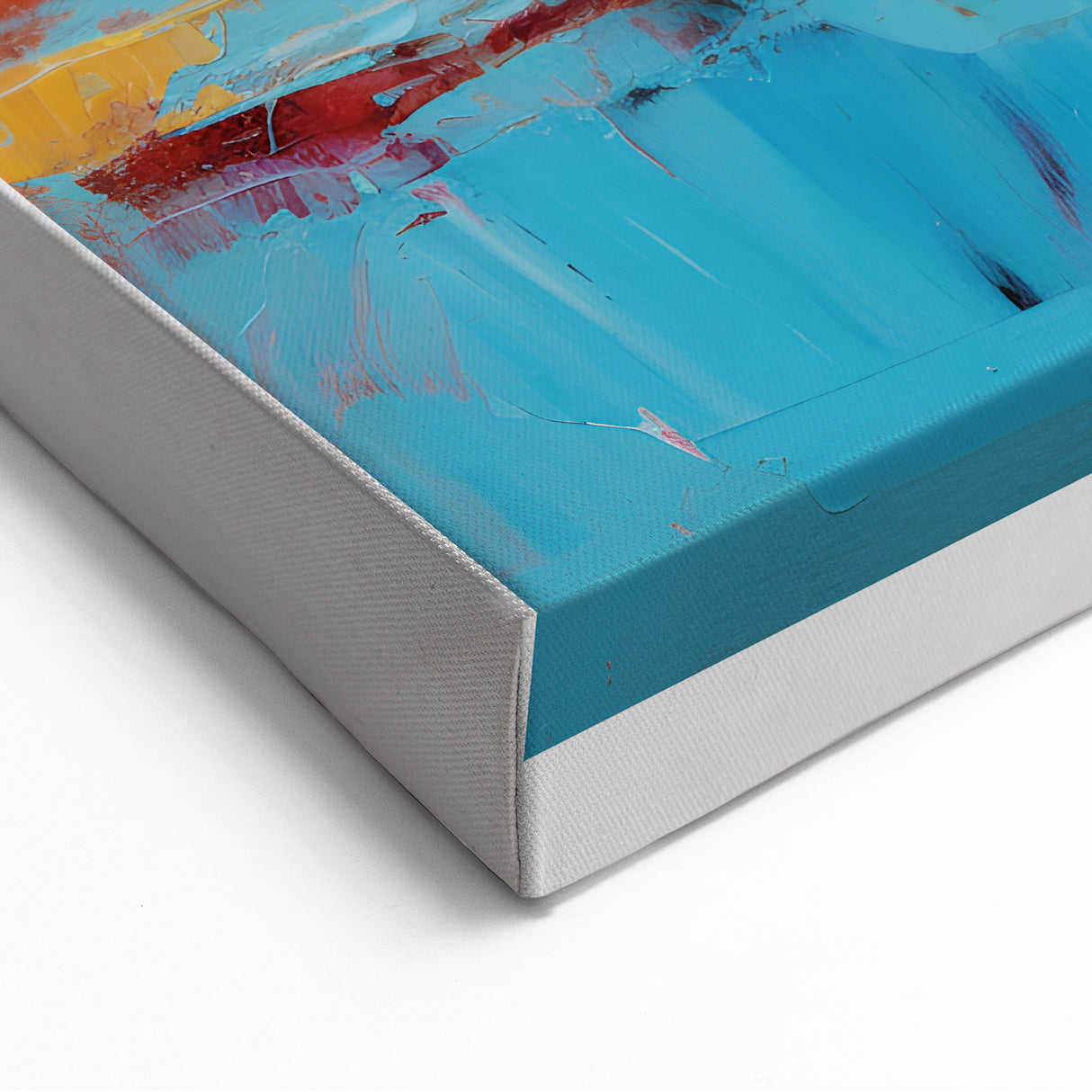 Color Field Paintings - Fiery Abstract Rothko Style