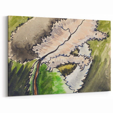 Abstract Modern Art: Contemporary Dogwood Design for Minimalist Decor