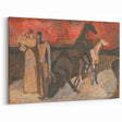 Modern Expressionist Art: Fire and Refugees by Cyprián Majerník