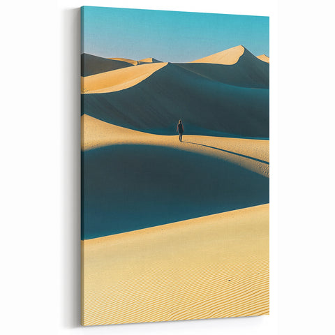 Tranquil Desert Walk – Scenic Dune Wall Art Print
