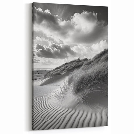 Dune Wall Art - Scenic Black and White Coastal Photography