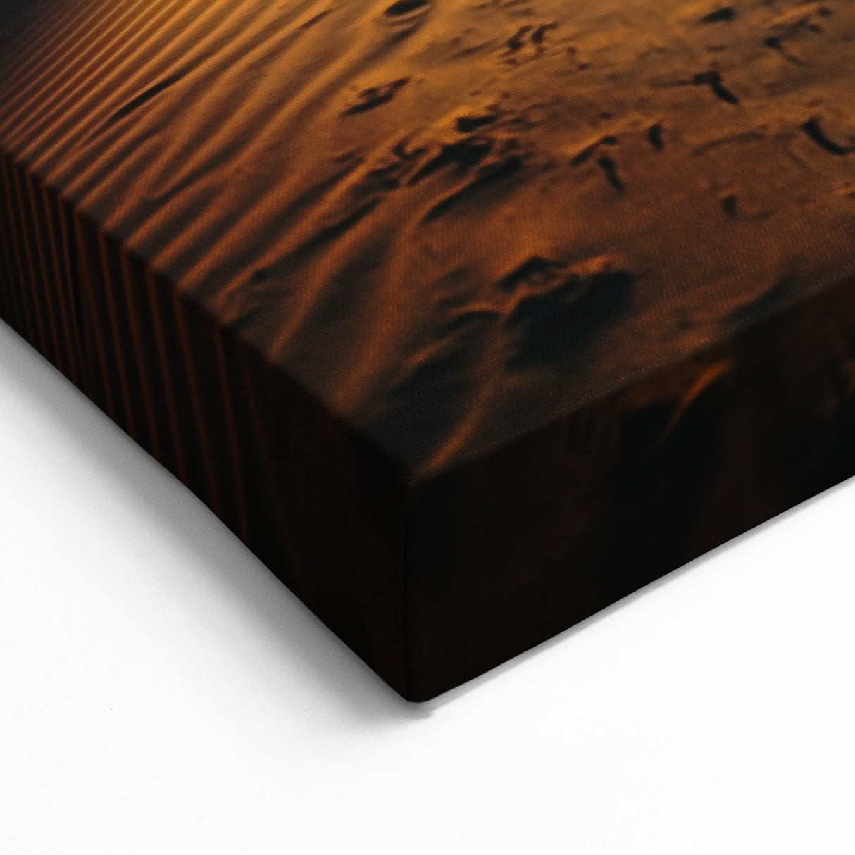 Scenic Dune Photography - Desert Night Sky Wall Art with Lantern Glow