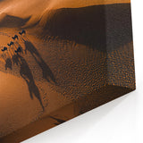 Desert Landscape Art - Scenic Camel Caravan Dune Photography