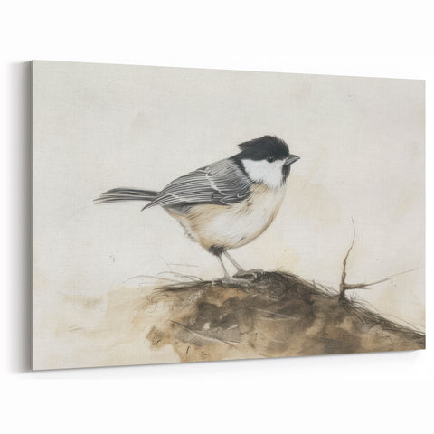 Charming Songbird Artwork - Animal Canvas Prints for Home Decor