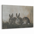 Adorable Bunnies Artwork - Animal Canvas Prints for Home Decor