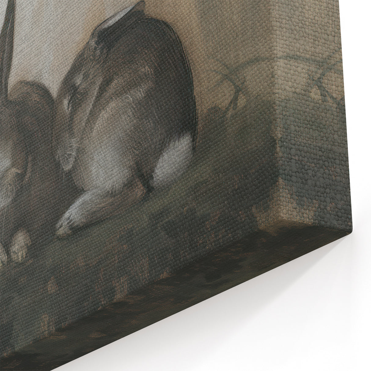 Adorable Bunnies Artwork - Animal Canvas Prints for Home Decor