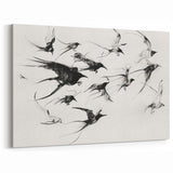 Flock in Motion Artwork - Animal Canvas Prints for Home Decor