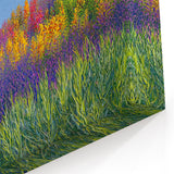 Countryside Fields Wall Hanging - Vibrant Wildflower Meadow Art