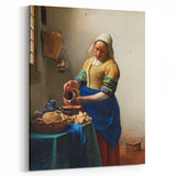 Baroque Kitchen Scene Wall Art - The Milkmaid in Warm Tones