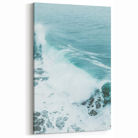 Ocean Breeze Canvas - Serene Wave Wall Art for Summer Decor