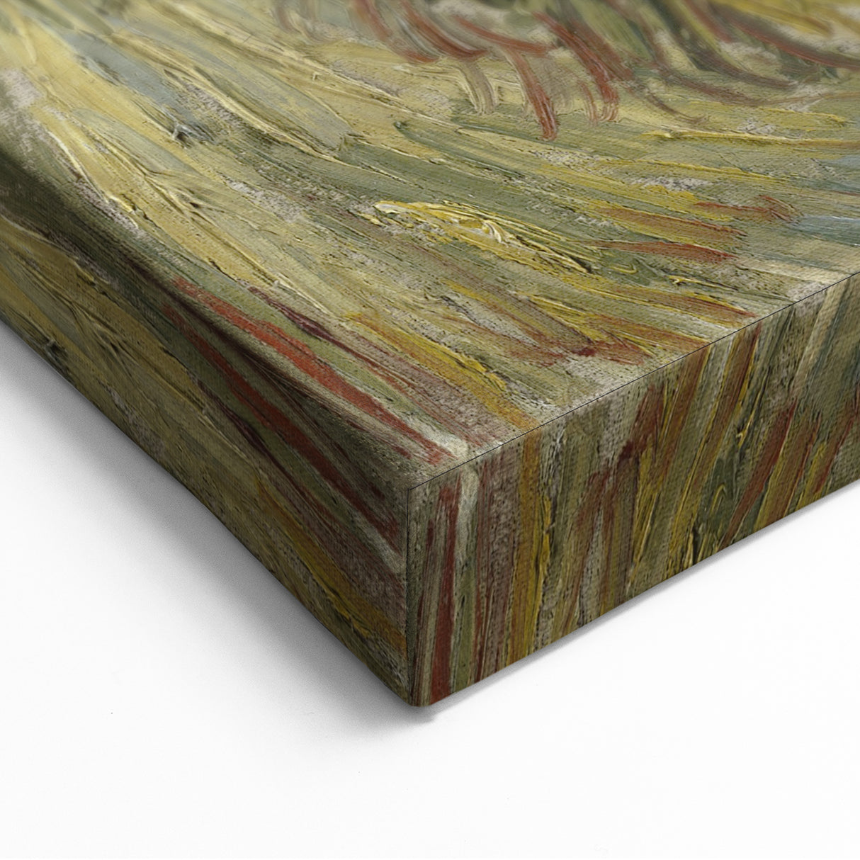 Impressionist Wall Art - Peasant Woman Binding Sheaves by Van Gogh