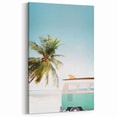 Beach Adventure Canvas - Tropical Van and Palm Tree Wall Art