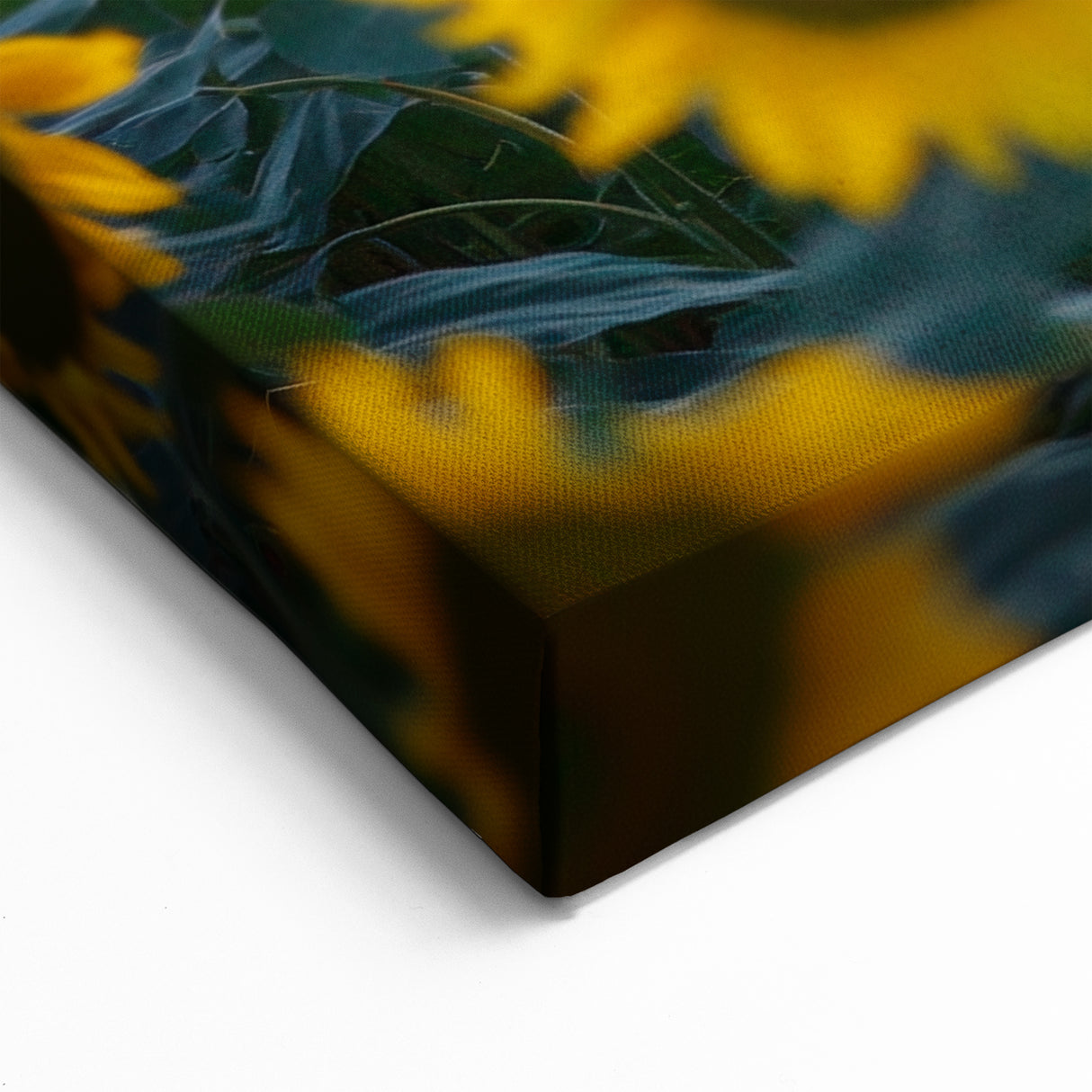 Field Landscape Wall Art - Serene Sunflower Fields Canvas Decor