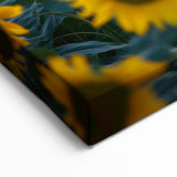 Field Landscape Wall Art - Serene Sunflower Fields Canvas Decor