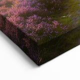 Fields Panorama Wall Decor - Lavender Sunrise Scenic Canvas Art
