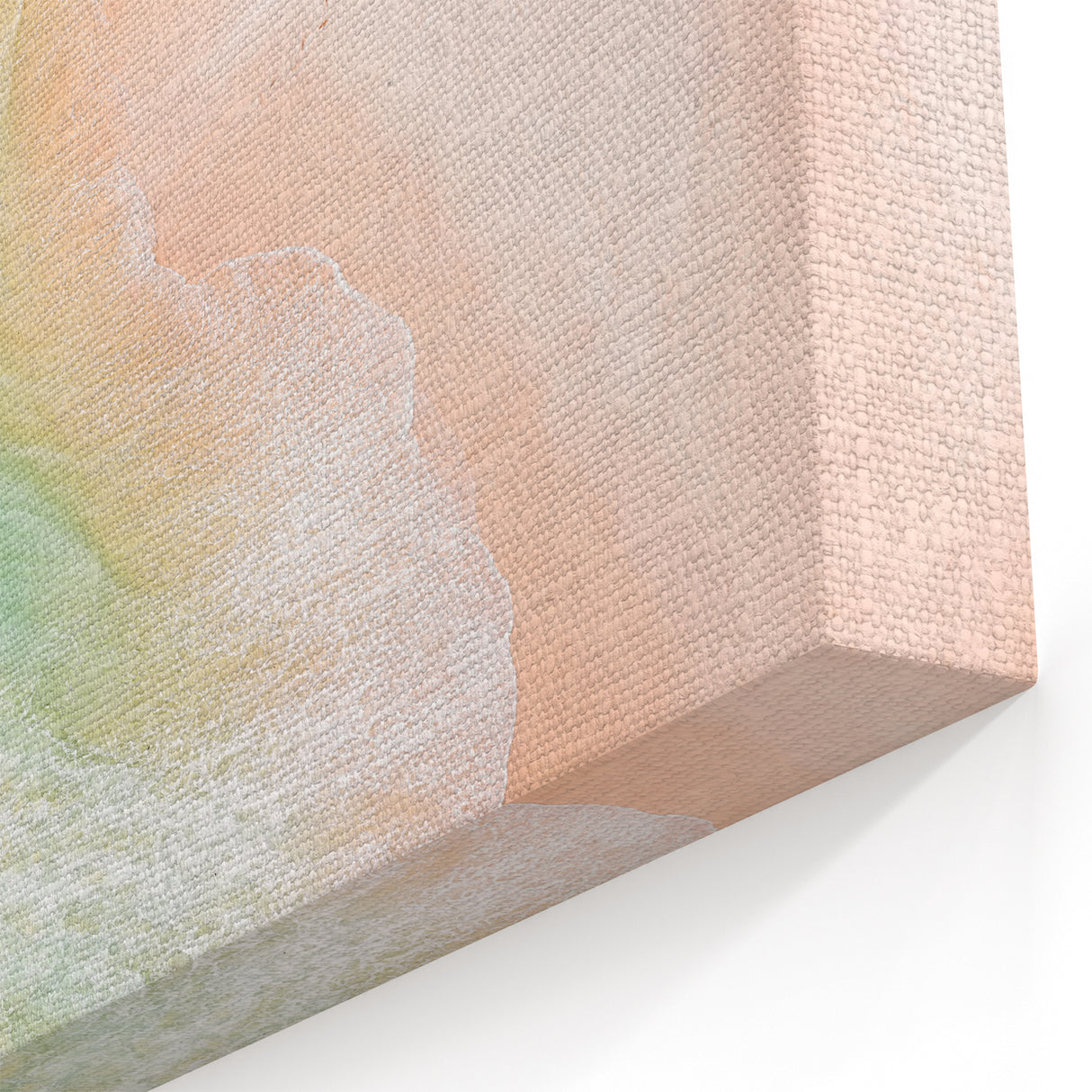 Aerial Beach Canvas - Turquoise Waves and Sandy Shore Wall Art