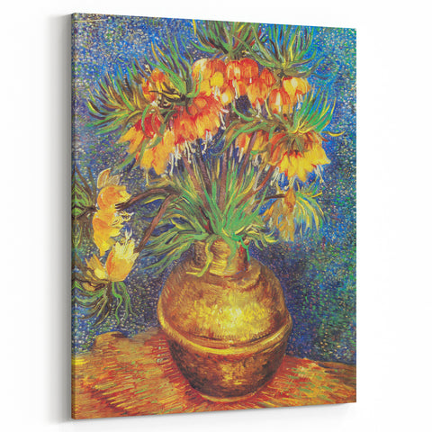 Impressionism Wall Art - Imperial Fritillaries in Vase by Vincent van Gogh