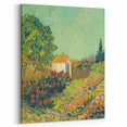 Impressionism Wall Art - House and Garden Landscape by Vincent van Gogh