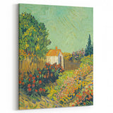 Impressionism Wall Art - House and Garden Landscape by Vincent van Gogh