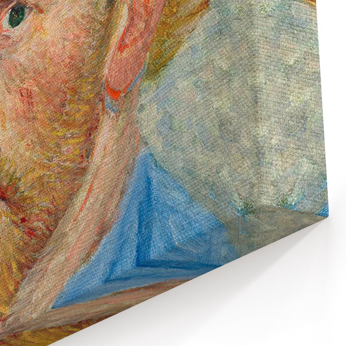 Impressionism Wall Art - Self-Portrait with Straw Hat (1887) by van Gogh