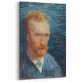 Impressionism Wall Art - Self-Portrait with Intense Blues (1887) by van Gogh