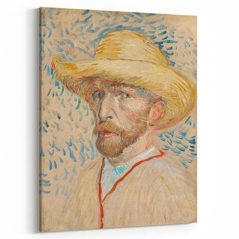 Van Gogh’s 1887 Self-Portrait with Straw Hat: Impressionist Art