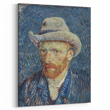 Van Gogh’s 1887 Self-Portrait with Grey Hat: Vibrant Impressionism