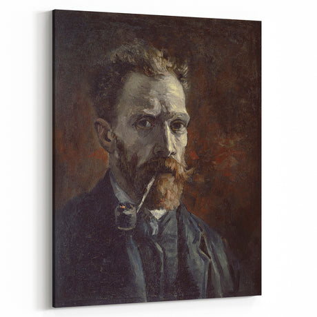 Van Gogh’s 1886 Self-Portrait with Pipe: Classic Impressionist Art