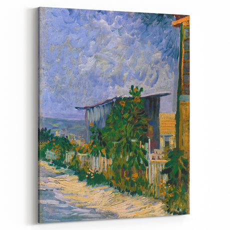 Van Gogh’s Shelter on Montmartre: Vibrant Impressionist Landscape Art
