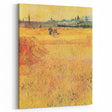 Impressionist Wheat Field Art - Inspired by Van Gogh's Arles Landscape