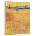 Impressionist Wheat Field Art - Inspired by Van Gogh's Arles Landscape