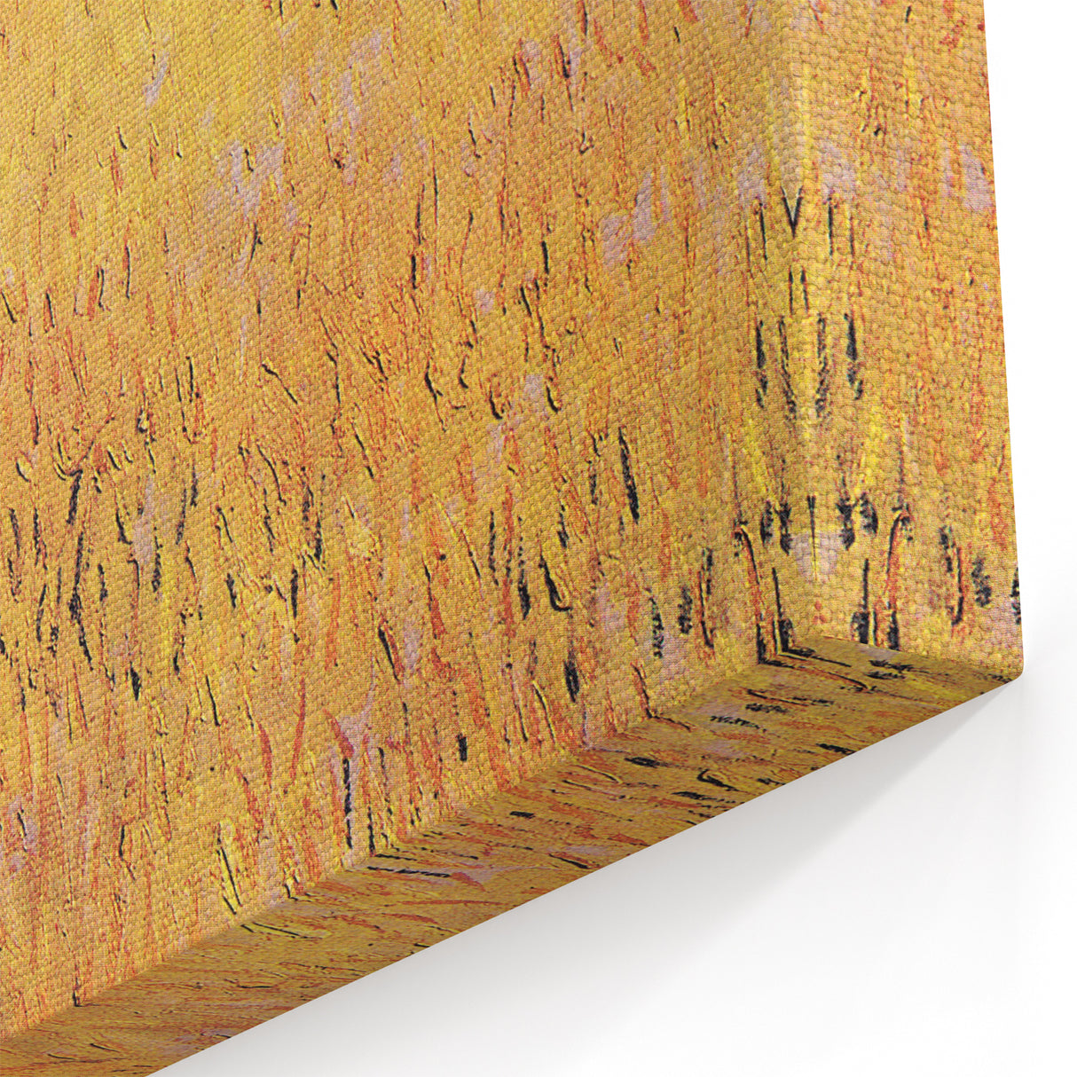 Impressionist Wheat Field Art - Inspired by Van Gogh's Arles Landscape